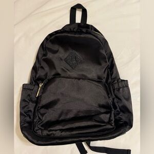 Satin Backpack with Glitter Detail